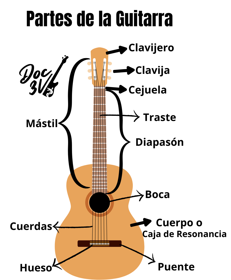 Partes de la guitarra